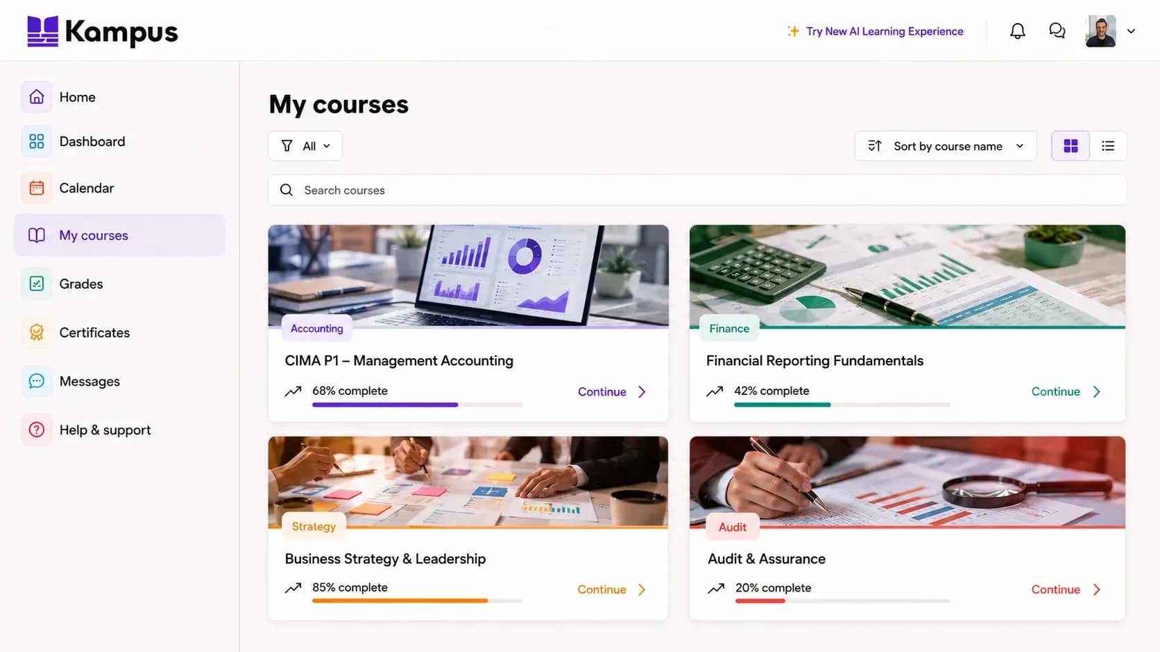 Wave software dashboard preview